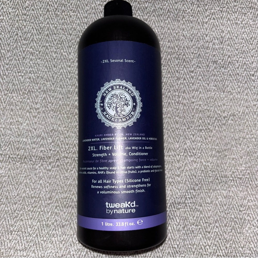 Tweak'd by Nature NEW Lavender Rain Supersize 2XL Fiber Lift Conditioner 33.8oz